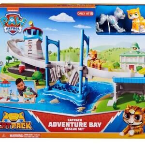 Paw Patrol Cat Pack Adventure Bay Rescue Play Set & Figures With Tower